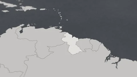 Map of HIGHLIGHT-GUYANA Stock Footage 311805660
