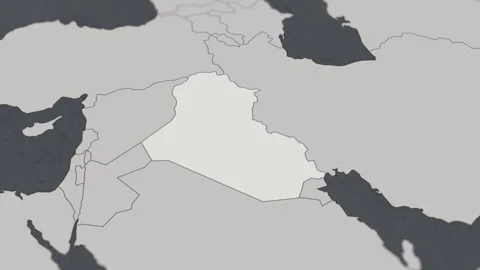 Map of HIGHLIGHT-IRAQ 動画素材 311805890