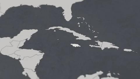 Map of HIGHLIGHT-Jamaica Stock Footage 311805946