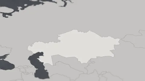 Map of HIGHLIGHT-KAZAKAHSTAN Stock-Footage 311806065