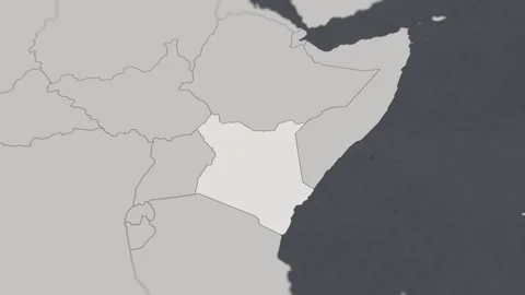 Map of HIGHLIGHT-KENYA Stock Footage 311806066