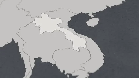 Map of HIGHLIGHT-LAOS Stock Footage 311806161