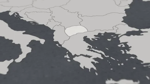Map of HIGHLIGHT-MACEDONIA Stock Footage 311806407