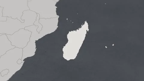 Map of HIGHLIGHT-MADAGASCAR Stock Footage 311806411