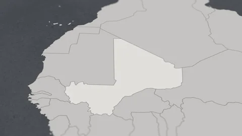 Map of HIGHLIGHT-MALI Video stock 311806540