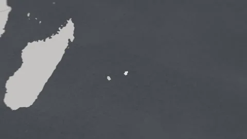 Map of HIGHLIGHT-MAURITIUS Stock Footage 311806682