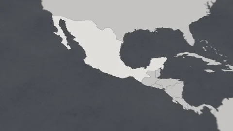 Map of HIGHLIGHT-Mexico Stock Footage 311806687