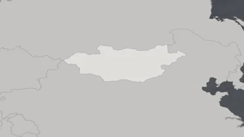 Map of HIGHLIGHT-MONGOLIA Stock Footage 311806716
