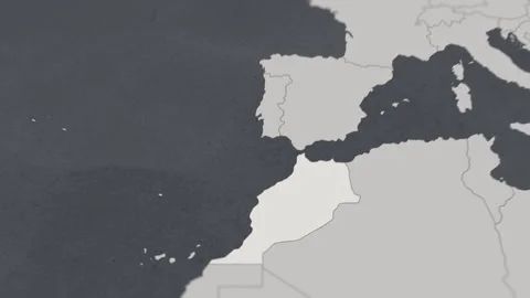 Map of HIGHLIGHT-MOROCCO Stock-Footage 311810419