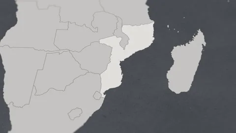 Map of HIGHLIGHT-MOZAMBIQUE Video stock 311810448