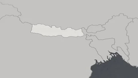 Map of HIGHLIGHT-Nepal Stock Footage 311810538