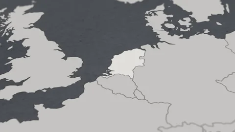 Map of HIGHLIGHT-NETHERLANDS Stock Footage 311810556