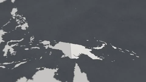 Map of HIGHLIGHT-New-Guinea Stock Footage 311807609