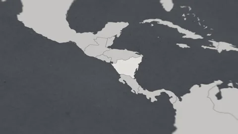 Map of HIGHLIGHT-NICARAGUA Stock Footage 311807785