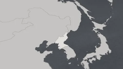 Map of HIGHLIGHT-NORTH KOREA 動画素材 311808837