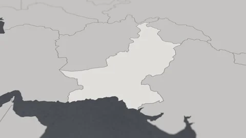 Map of HIGHLIGHT-PAKISTAN Stock Footage 311808990