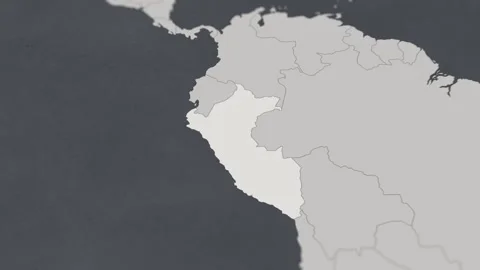 Map of HIGHLIGHT-PERU Stock Footage 311810600