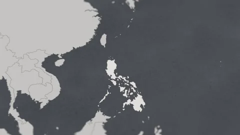 Map of HIGHLIGHT-PHILIPPINES Stock Footage 311810613