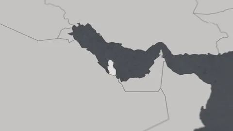Map of HIGHLIGHT-QATAR Stock Footage 311809401