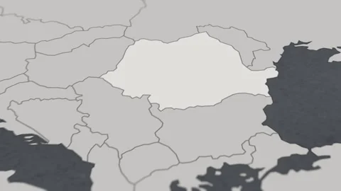 Map of HIGHLIGHT-ROMANIA Stock Footage 311809400