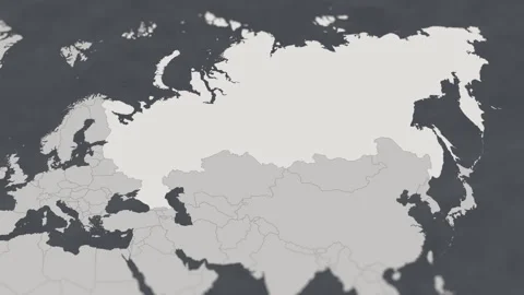 Map of HIGHLIGHT-Russia Stock Footage 311809389