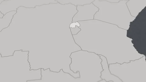 Map of HIGHLIGHT-RWANDA Stock-Footage 311809397