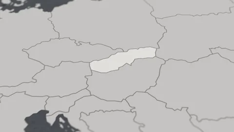 Map of HIGHLIGHT-SLOVAKIA Stock Footage 311809567