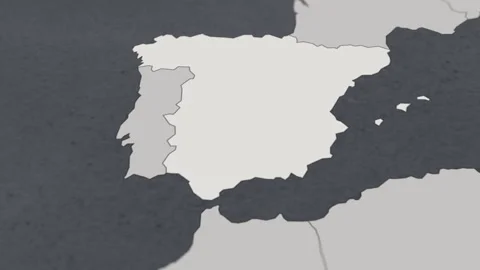 Map of HIGHLIGHT-SPAIN Stock Footage 311809720