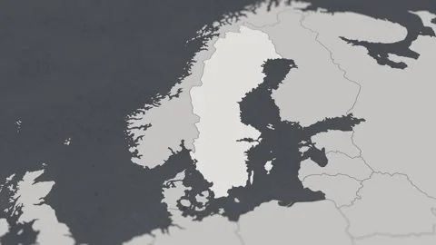 Map of HIGHLIGHT-SWEDEN Stock Footage 311809730