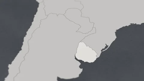 Map of HIGHLIGHT-URUGUAY 動画素材 311810192