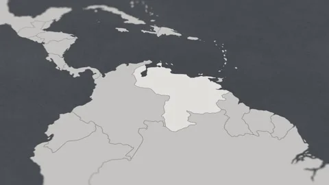 Map of HIGHLIGHT-VENEZUELA Stock Footage 311810306