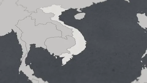Map of HIGHLIGHT-VIETNAM Stock Footage 311810305