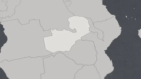 Map of HIGHLIGHT-ZAMBIA Stock Footage 311810461