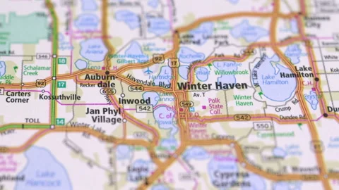 Map Of Highways With Cities Of America State Of North Carolina. Stock Footage 123053499