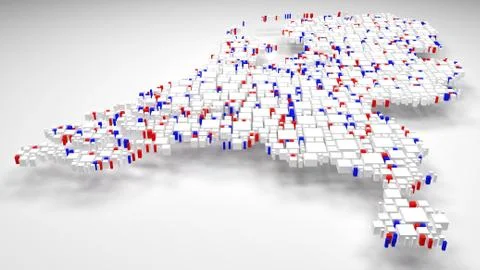 Map of Holland Stock Illustration