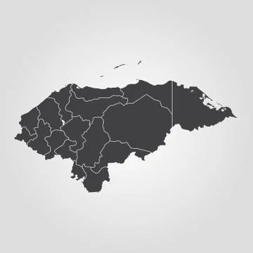 Map of Honduras Stock Illustration