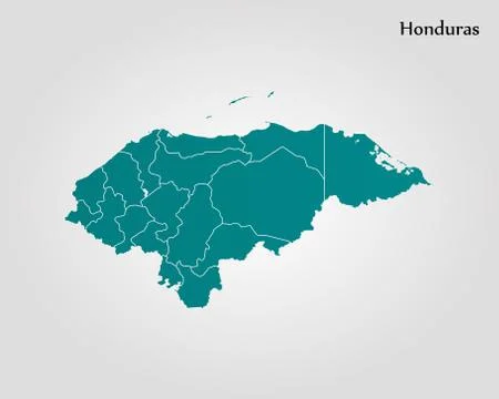Map of Honduras Stock Illustration