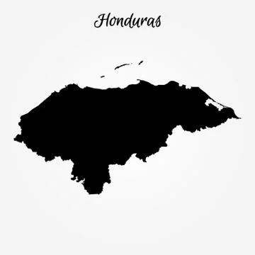 Map of Honduras Illustrazione stock