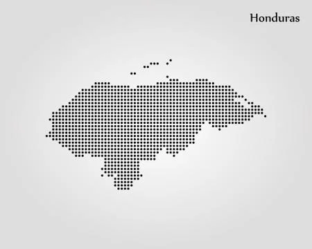 Map of Honduras. Vector illustration. World map Stock Illustration