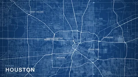 Map of Houston Vídeo Stock 340890051