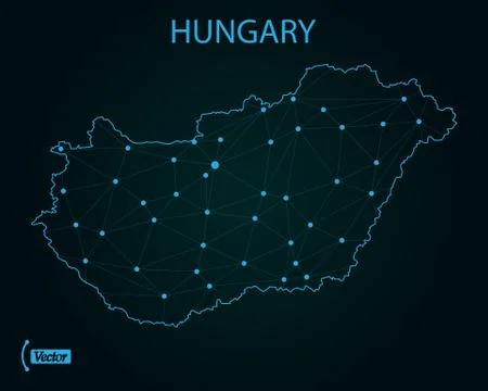 Map of Hungary. Vector illustration. World map Stock Illustration