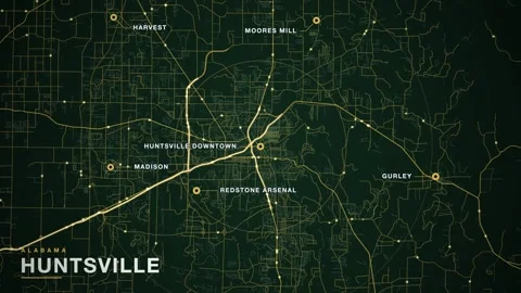 Map of Huntsville Видео 340890080