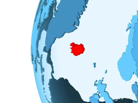 Map of Iceland Stock Illustration
