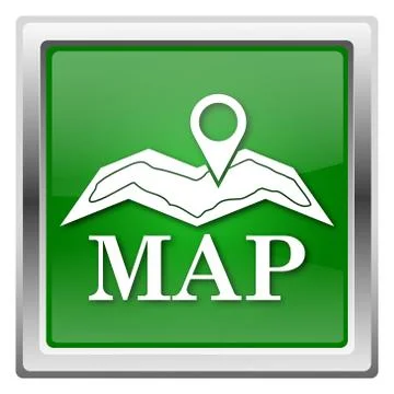 Map icon Stock Illustration