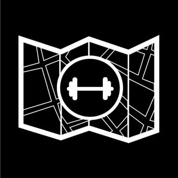 Map icon illustration design Stock Illustration