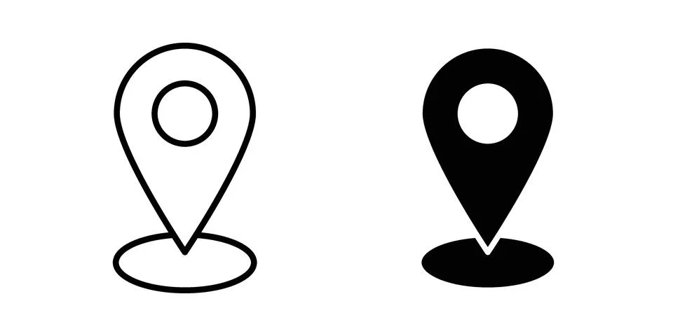 Map icon Illustration set. Vector Eps10 for apps Stockillustratie