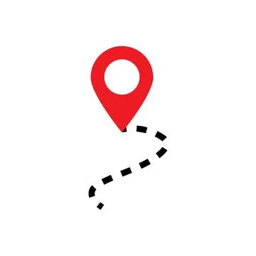 Map icon logo design template isolated illustration Ilustración de archivo