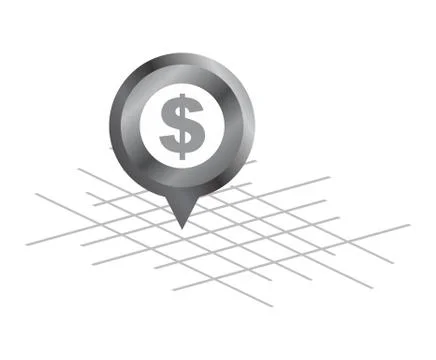 Map icon theme Stock Illustration