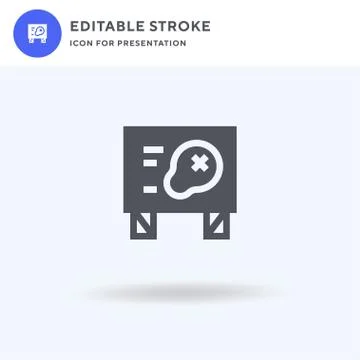 Map icon vector, filled flat sign, solid pictogram isolated on white, logo Illustrazione stock