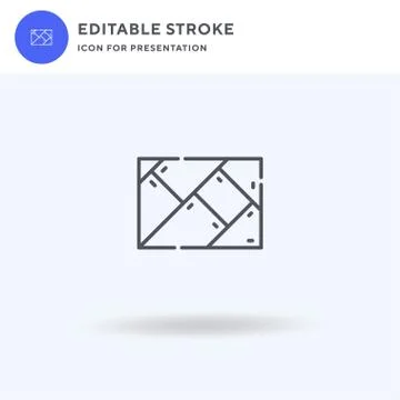 Map icon vector, filled flat sign, solid pictogram isolated on white, logo Stock Illustration